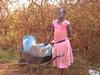 A Little Girl With A Wheelbarrow